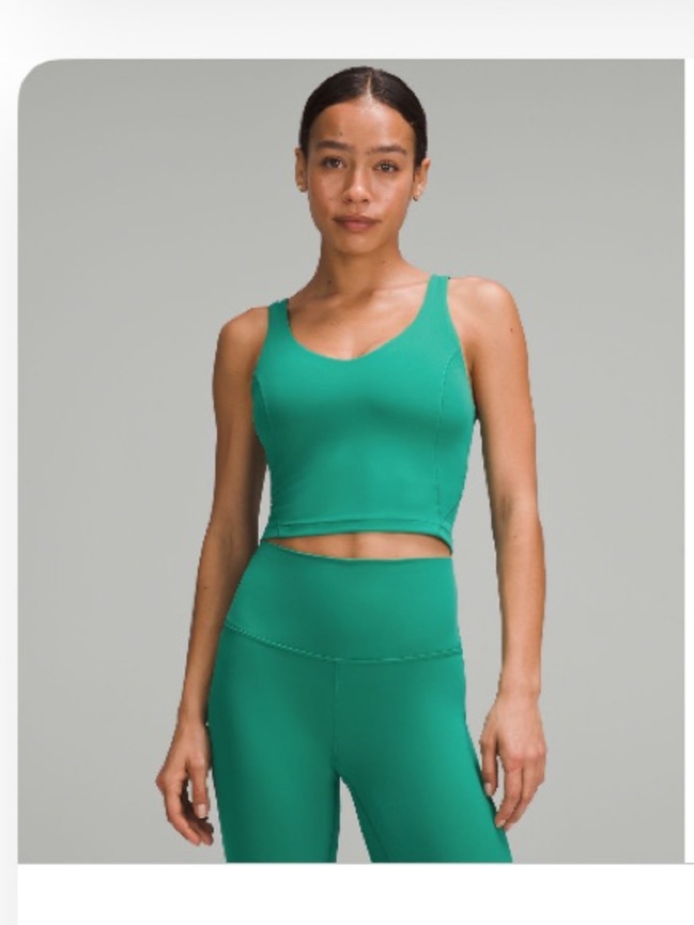 NWOT lululemon Cascadia Green Align Tank C/D